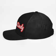 Lucky Lindy's Script 112 Richardson snapback trucker hat in Black (left side view 2)