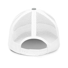 Lucky Lindy's Richardson 112 snapback trucker cap in Heather Grey/White (back)