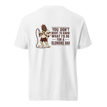 Lucky Lindy's I Scream ice cream graphic garment-dyed tee in White (back)