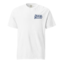 Lucky Lindy's I Scream ice cream graphic garment-dyed tee in White (front)