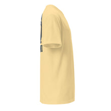Lucky Lindy's Beano garment-dyed pocket tee in Butter (right)