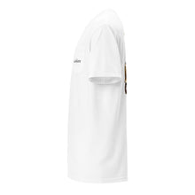 Lucky Lindy's Make No Bones grim reaper garment-dyed pocket tee in White (left)