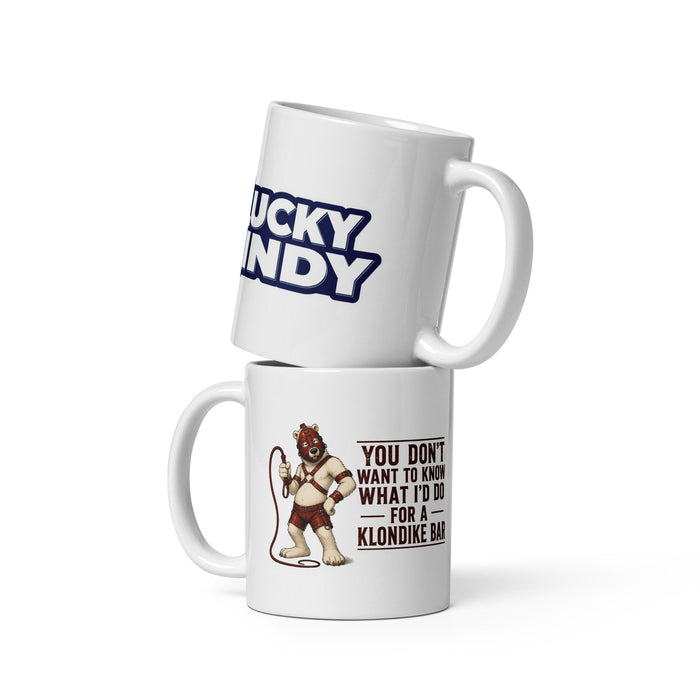 Lucky Lindy's What Would You Do ceramic coffee mug, 11 oz