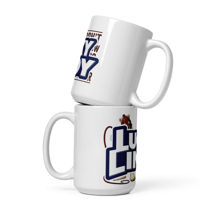 Lucky Lindy's What Would You Do ceramic coffee mug, 15 oz